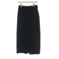 プラステ PLST ロングタイトスリットスカート マキシ イージー M 黒 ブラック 12-2307019 /RO