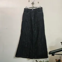 ロング デニム スカート DARK ウォッシュ