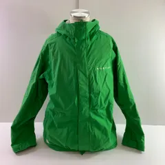 04w6098▽※【中古】Burton バートン スキーウェア スノーボードジャケット パーカーフード付緑グリーン L【八王子店】