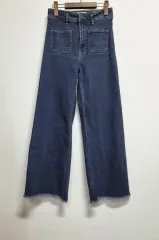 ザラ デニム ワイド パンツ