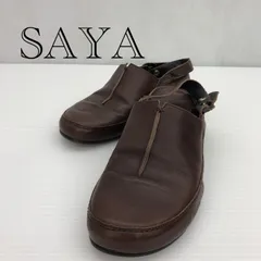 SAYA サヤ バックストラップ付レザーサンダル シューズ L ブラウン  レディース 靴のサムネイル