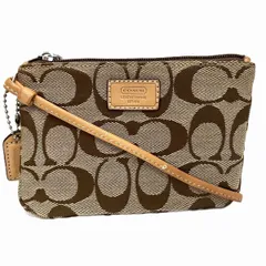 コーチ COACH ポーチ キャンバス レザー レディース