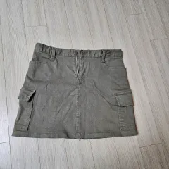 カーキ カーゴスカート XL