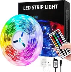 LEDテープライト RGB 間接照明 44キーリモコンカット可能 5Mのサムネイル
