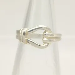 【美品】シルバーデザインリング　SILVER　シルバー925　10号　3.4g　ノットリング