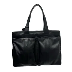 LUGGAGE LABELラゲッジレーベル ELEMENT エレメント TOTE BAG 021-01254 ブラック レザー トートバッグ メンズ 【中古】 52601K133