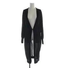 シップス SHIPS PAPER YARN ペーパーポリ ロングスリーブ カーディガン 長袖 黒 ブラック 316-21-0975 /RO