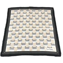 pierre cardin ピエールカルダン スカーフ  ロゴ/総柄/シルク   シルク100％ ブラック ユニセックス / 240001186125