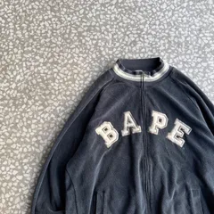 A Bathing Ape / 00’s- double zip hoodie エイプ　ビッグロゴ　ダブルジップ　トラックジャケット　パイル NIGO ジャージ　ストリート 裏原