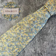 NINA RICCI ニナ リッチ イエロー シルク ネクタイ[MSE049]のサムネイル
