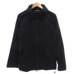 インヘリット INHERIT ジャケット ミリタリー L 迷彩柄 カモフラ スタンドカラー 紺 ネイビー 黒 ブラック /NU