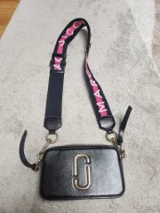 MARCJACOBS ブラック スナップショット カメラバッグ クロスボディバッグ