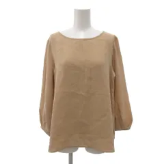 23区 オンワード樫山 シャツ ブラウス プルオーバー 38 長袖 シフォン ベージュ /NU