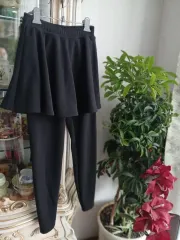 ブラック スカート レギンス スカート 裏地 융 起毛 レギンス M