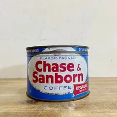 アメリカ ヴィンテージ コーヒー缶 Chase&Sanborn 50’s アメリカン雑貨 インテリア 店舗備品 cafe USA【B7006】