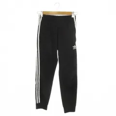 アディダスオリジナルス adidas originals ジョガーパンツ ジャージ スポーツウエア XS 黒 ブラック サイドライン ロゴ刺繍 裾リブ /MN38 ■GY99