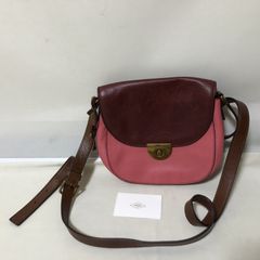 D771 FOSSIL ショルダーバッグ レザー ショルダーバッグ ピンク×ブラウン