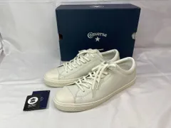 【ほぼ未使用品】Converse コンバース ALL STAR COUPE OX オールスタークップ レザースニーカー 箱付き サイズ：27.5cm カラー：ホワイト