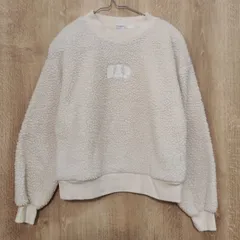 【GAP KIDS】キッズ 子供服 ボアトレーナー オフホワイト L(10)