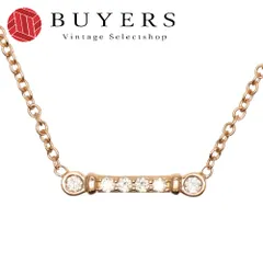 【中古】 ティファニー ネックレス フルール ド リス ステム K18PG ダイヤモンド 約1.88g ピンクゴールド 6PD ジュエリー レディース 女性 TIFFANY&Co.