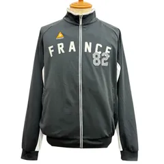 【le coq sportif ルコックスポルティフ】ゴルフコレクション FRANCE ジャケット ジャージ 長袖 L ブラック/ホワイト 黒/白