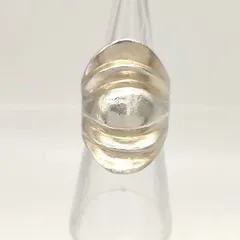 【美品】シルバーワイドリング　SILVER　シルバー925　12号　8.6g