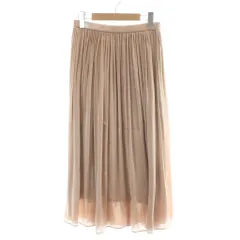 ナチュラルビューティーベーシック NATURAL BEAUTY BASIC スカート M ピンク フレアー ロング丈 /AP