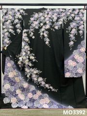 振袖 ラメ刺繍 金彩 紋意匠 身丈168cm 撥水加工済 MO3625 - メルカリ