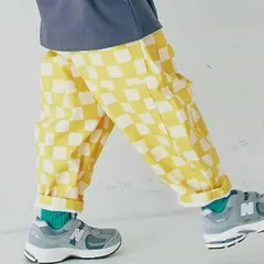 《新品》p.premier 総柄ツイルバレルレッグパンツ 80 90 100 110サイズ 子供服 P221015