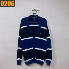 95 POLO ポロラルフローレン ストライプ カーディガン