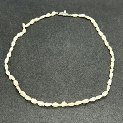 淡水バロックパールネックレス 不揃い真珠 留め具シルバーアクセサリー SILVER刻印  冠婚葬祭 パーティ