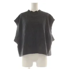 B&Y ユナイテッドアローズ BEAUTY&YOUTH ビューティー&ユース ニットベスト グレー バックスリット ハイネック 16261054191 /AU