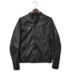 【中古品】nano universe ナノユニバース LEATHER SINGLE RIDERS JACKET NUU04LO196GL レザー シングル ライダースジャケット アウター 【147-260206-as-09-izu】