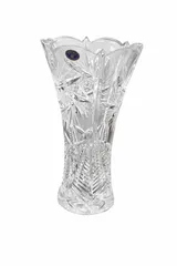 BOHEMIA CRYSTAL（ボヘミアクリスタル） フラワーベース（花瓶） 専用ケース付き