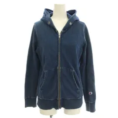 チャンピオン CHAMPION パーカー スウェット ジップアップ 長袖 M 青 ブルー /☆G