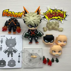 現状品　ねんどろいど 爆豪勝己 防寒コスチュームVer. 　ステルススーツVer. のフェイスパーツ、ボディパーツエフェクトパーツ付属　箱無し使用感あります僕のヒーローアカデミア THE MOVIE ワールドヒーローズミッション　写真にあるもののみバラ売り不可