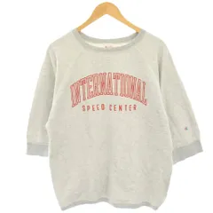 チャンピオン CHAMPION ロチェスター七分袖スウェットシャツ トレーナー ロゴプリント L グレー C3-P003 /HN ■JS