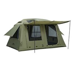 【タイムセール中】TOMOUNT エアーテント 12㎡ インフレータブルテント 広い前室 耐水圧3000mm 設営簡単 300Dオックスフォード 4~6人用 ４シーズ TPU 煙突穴付き ファミリー