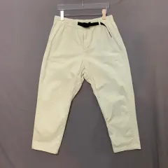 M グラミチ USA アイボリー テーパード ベルト付き パンツ