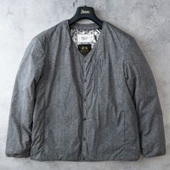 新品未使用 メンズビギ×MOON×コマツ 中綿ノーカラーブルゾン 