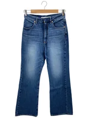 IENA (イエナ) クロップドセミフレアデニムパンツ ブルー 36