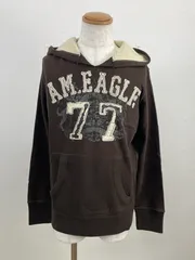 AMERICAN EAGLE S メンズ パーカー ブラウン、 20250508-0018