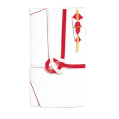 新品 マルアイ 祝儀袋 お祝 赤白 7本 斜折 5枚パック 字なし 100枚 P5キ-103×20P