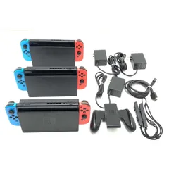 【中古】本体S）【ｼﾞｬﾝｸ】Switch本体 3台まとめｾｯﾄ HAC-001×3 動作未確認[95][240095301163]