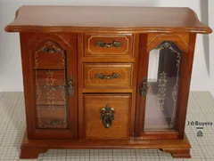 Ct2600 宝石箱 オルゴール付き ジュエリーボックス 木製 小物入れ レトロ ヴィンテージ