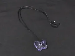■美品■ SWAROVSKI スワロフスキー バタフライ 蝶々 ネックレス ペンダント アクセサリー レディース クリアパープル系 DL2964