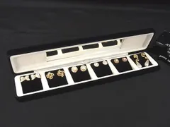 ■極美品■ pierre cardin ピエールカルダン ヴィンテージ ラインストーン パール ピアス アクセサリー 6点セット ゴールド系 DL3365