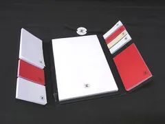 ■美品■ CHANEL シャネル ココマーク メモ帳 付箋 筆記用具 文房具 ステーショナリー  ブラック系 DL3442