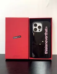 MagSafe対応 限定 コラボ thisisneverthat® ロゴ iPhoneケース 鏡面 CASETiFY 耐衝撃 ケースティファイ スマホケース iPhone17/17Pro/16Pro/16/15/14/13/12 多機種対応