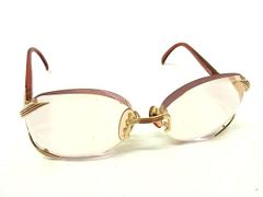 Christian Dior 2289 43 57□16 Prescription Glasses Eyeglasses for Women Gold and Red DL4805